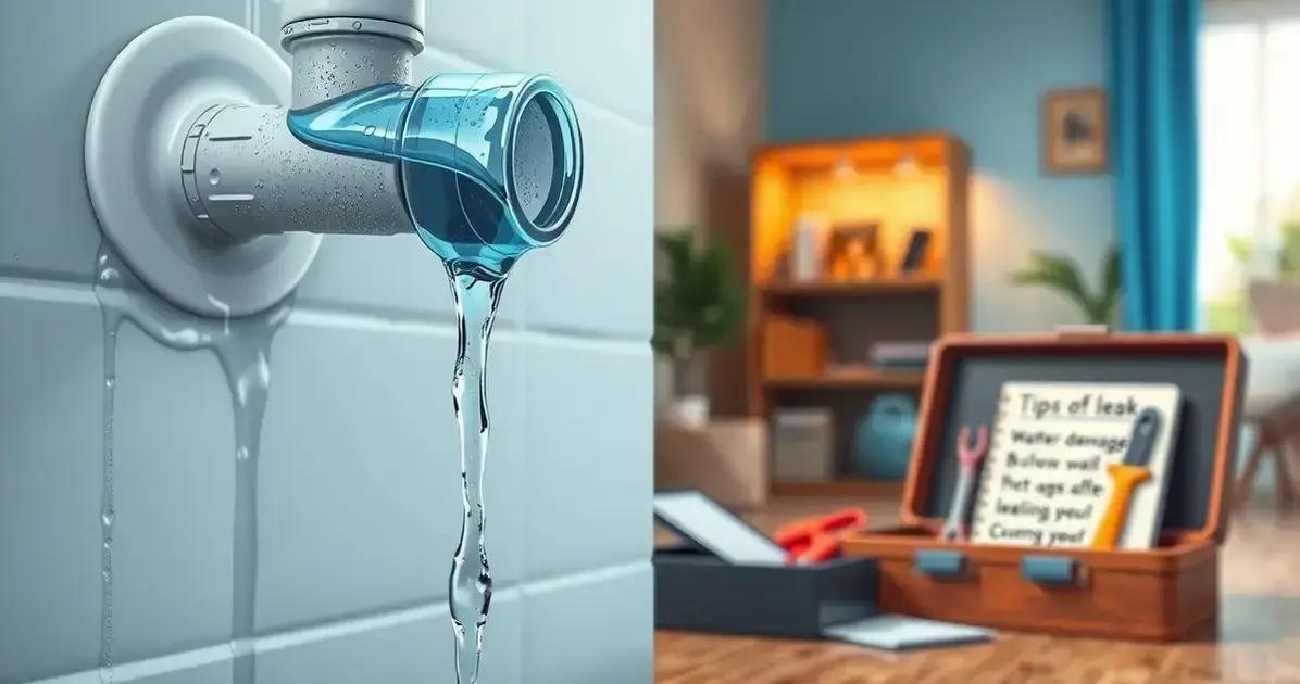 Como evitar danos com cano vazando agua em sua casa