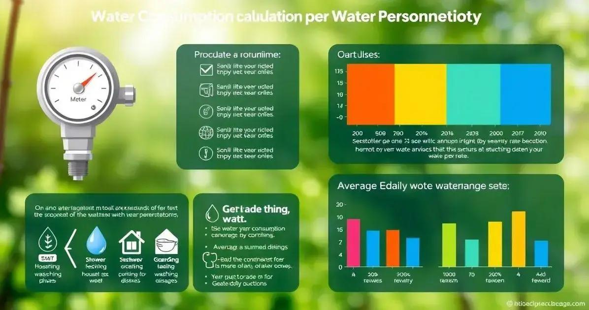 Métodos para calcular o consumo de água por pessoa